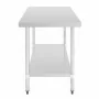 VOGUE - Table en acier inoxydable sans rebord 1500 x 700mm