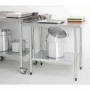 VOGUE - Table en acier inoxydable sans rebord 1800 x 700mm
