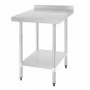 VOGUE - Table en acier inoxydable avec rebord 600 x 700mm