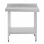 VOGUE - Table en acier inoxydable avec rebord 900 x 700mm