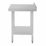 VOGUE - Table en acier inoxydable avec rebord 900 x 700mm