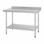 VOGUE - Table en acier inoxydable avec rebord 1200 x 700mm