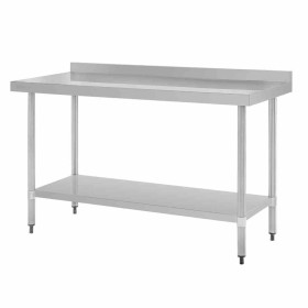 VOGUE - Table en acier inoxydable avec rebord 1500 x 700mm