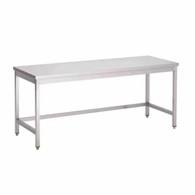 GASTRO M - Table inox sans étagère basse 700 x 700 x 850mm