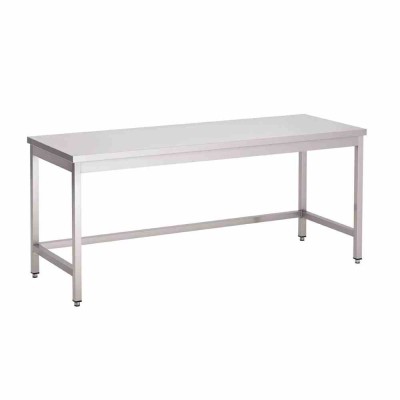 GASTRO M - Table inox sans étagère basse 1000 x 700 x 850mm