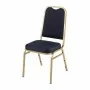 BOLERO - Chaises de banquet à dossier carré bleues (lot de 4)