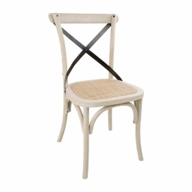 BOLERO - Chaises en chêne avec dossier croisé sable (lot de 2)