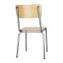 BOLERO - Chaises avec assise et dossier en bois Cantina galvanisées (lot de 4)