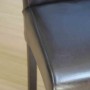 BOLERO - Chaises en simili cuir à dossier incurvé noires (lot de 2)