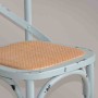 BOLERO - Chaises en bois patiné avec dossier croisé bleues (lot de 2)