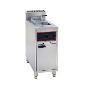 Friteuse professionnelle gaz double cuve sur coffre 2 x 14 litres - MBM