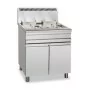 MBM - Friteuse gaz sur coffre professionnelle, 2 cuves 14 L