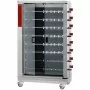 DIAMOND - Rôtissoire électrique vitrocéramique, 8 broches (48 poulets)