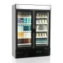 TEFCOLD - Vitrine noire vitrée positive 1079 L 2 portes