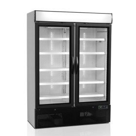 TEFCOLD - Vitrine noire vitrée positive 1079 L 2 portes