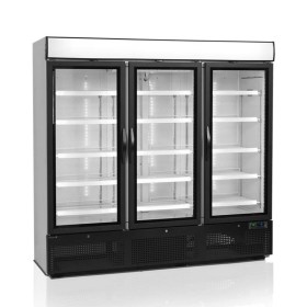TEFCOLD - Vitrine positive noire 1657 L 3 portes vitrées