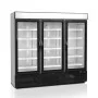 TEFCOLD - Vitrine positive noire 1657 L 3 portes vitrées