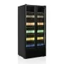 TEFCOLD - Vitrine positive vitrée noire 2 portes 535 L