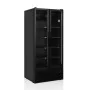 TEFCOLD - Vitrine positive vitrée noire 2 portes 535 L