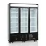 TEFCOLD - Vitrine positive noire 825 L 3 portes cadre aluminium