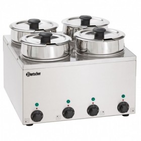 BARTSCHER - Bain-Marie Hotpot- Inox - 4 pots à 3.5 L - de 0 à 95 °C