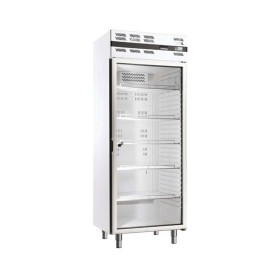 AFI - Armoire froide positive ventilée GN 2/1 476 L 1 porte vitrée blanche