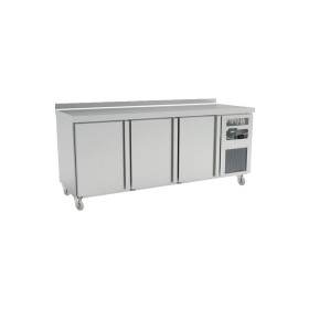 AFI - Table réfrigérée positive tropicalisée 3 portes avec dosseret, 281 L, capacité 325x430 mm