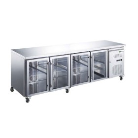 AFI - Table réfrigérée positive ventilée 4 portes vitrées 553 L