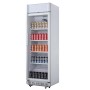 POLAR - Armoire réfrigérée 1 porte vitrée 346 L caisson lumineux 