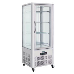 POLAR - Vitrine à pâtisserie 4 faces vitrées, capacité 400 L