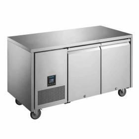 POLAR - Table réfrigérée positive inox 2 portes pleines, capacité 196 L