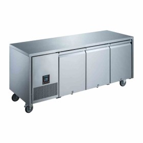 POLAR - Table réfrigérée positive inox 3 portes pleines, capacité 307 L