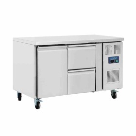 POLAR - Table réfrigérée positive inox 1 porte 2 tiroirs, capacité 171 L