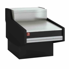 DIAMOND - Meuble caisse noir top banque largeur 800 mm