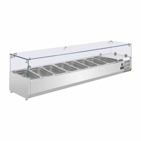 POLAR - Saladette réfrigérée capacité 8 GN 1/4 parois en verre