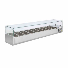 POLAR - Saladette réfrigérée capacité 9 GN 1/3 parois en verre