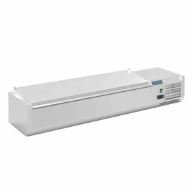 POLAR - Saladette réfrigérée avec couvercle, capacité 6 GN 1/4