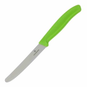 VICTORINOX - Couteau à tomate lame dentée vert 11 cm