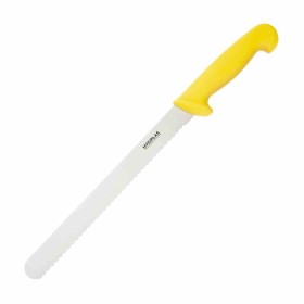 HYGIPLAS - Couteau à trancher denté jaune 255 mm