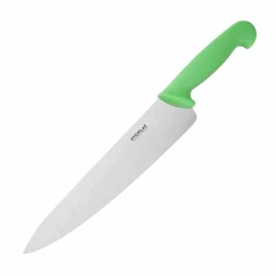 HYGIPLAS - Couteau de cuisinier vert 255 mm