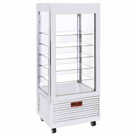 DIAMOND - Vitrine blanche 4 faces positive, ventilée, 480 L