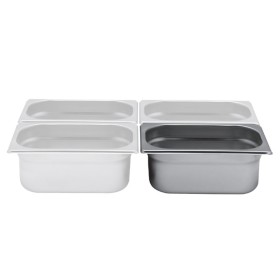 L2G - Bac gastro inox, capacité GN 1/4 hauteur 100 mm