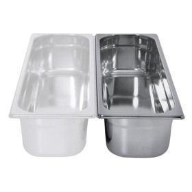 L2G - Bac gastro inox, capacité GN 2/4 hauteur 100 mm