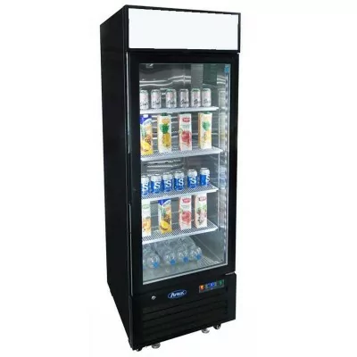 ATOSA - Vitrine positive avec bandeau lumineux 1 porte