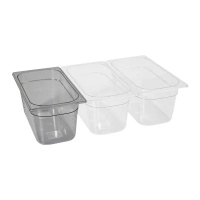 L2G - Bac gastro transparent, capacité GN 1/3 hauteur 150 mm