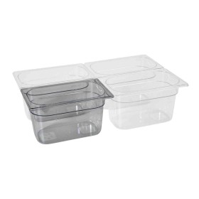 L2G - Bac gastro transparent, capacité GN 1/4 hauteur 100 mm