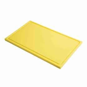 GASTRO M - Planche à découper avec rigole GN1/2 en polyéthylène haute densité  jaune