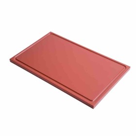 GASTRO M - Planche à découper avec rigole GN1/2 en polyéthylène haute densité  marron