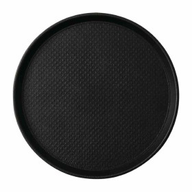 ROLTEX - Plateau antidérapant Blackline rond 310 mm noir