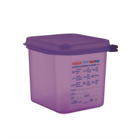 ARAVEN - Bac hermétique violet antiallergénique GN1/6 2,6L